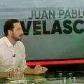 Juan Pablo Velasco durante una entrevista en UNITEL.