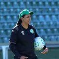 La DT Nívia de Lima durante una práctica con el Chapecoense.