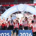 Celebración del título del PSV Eindhoven.