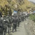 Contingente policial replegado en Sorata.
