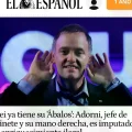 Captura de la web del artículo de El Español que compara a Manuel Adorni con José Luis Ábalos.