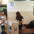 Imágenes de la votación en Santa Cruz durante la primera vuelta.