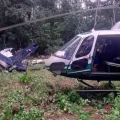 Helicóptero de la Policía llegó al lugar en San Miguelito, Cochabamba.