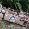 Imagen del accidente en la carretera hacia Apolo.