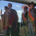 Presidente Rodrigo Paz en Senkata, El Alto.