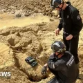 Bomb disposal experts detonated the bomb in situ