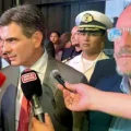 Rodrigo Paz y Adrián Oliva, perdedor de la Gobernación de Tarija en segunda vuelta.