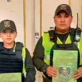 Policías bolivianos durante una ceremonia de reconocimiento.