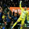 Jugadores del Inter celebrando su pase a la final.