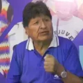 Captura de pantalla de una declaración de Evo Morales.