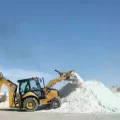 Explotación de litio en el salar de Uyuni.