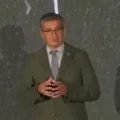 El ministro de Economía, José Gabriel Espinoza, durante la presentación del PGE Reformulado 2026.