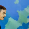 El presidente del gobierno de España, Pedro Sánchez, este viernes en un encuentro en Chipre.