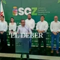 El gobernador Camacho presentó a su gabinete el 1 de septiembre de 2025, cuando volvió a ejercer funciones en Santa Cruz