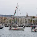 La Global Sumud Flotilla, en Barcelona, llevando ayuda a Gaza.