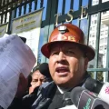 El dirigente máximo de la Central Obrera Boliviana Mario Argollo informa que el TSE rechazó la asistencia al cabildo convocad