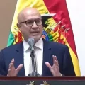 Ministro de la Presidencia, José Luis Lupo en conferencia de prensa.