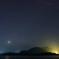 La Lluvia de Eta Acuáridas sobre Kandalama, Sri Lanka, el 5 de mayo de 2024.