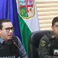 El Fiscal Zeballos junto con el comandante Departamental de la Policía David Gómez