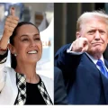 La presidenta de México, Claudia Sheinbaum, y el presidente de Estados Unidos, Donald Trump. Efe