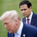 El secretario de Estado, Marco Rubio, junto al presidente Donald Trump. Foto: Reuters