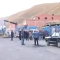 Bloqueo en la tranca de Urujata.