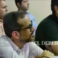Luis Fernando Camacho, exgobernador de Santa Cruz, en audiencia anterior por el caso carro bombero.