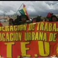 Marcha de la dirigencia nacional del magisterio urbano.