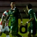 Festejo de los jugadores de Caracas FC en Sucre por Copa Sudamericana.