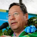 El expresidente Arce en un evento público