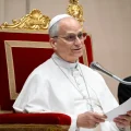 El Papa León XIV en el Salón de la Bendición participando en la inauguración del Año Judicial del Tribunal del Estado de la C