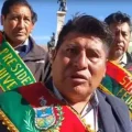 Justino Apaza, presidente de la Fejuve departamental de La Paz.