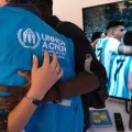En Quito, líderes comunitarios y personas refugiadas celebran juntos la final del último Mundial.