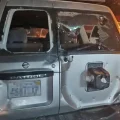 Vehículos policiales quedaron destruidos tras el ataque
