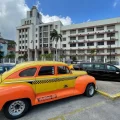 La fachada del conglomerado militar cubano Gaesa en La Habana sancionado por EE.UU.