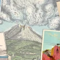 Un camión huye de la erupción cataclísmica del Monte Pinatubo en Filipinas.