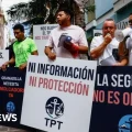 Manifestantes en Tenerife protestan contra la llegada del MV Hondius