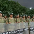 Militares patrullando en Santa Cruz y Montero
