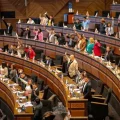 La Cámara de Diputados, la madrugada de este sábado.