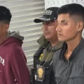 Los presuntos autores del crimen fueron presentados por la Policía.