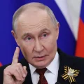 Vladimir Putin habla en conferencia de prensa en el Palacio del Kremlin en Moscú.