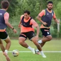 El primer plantel de Guabirá ayer cerró prácticas.