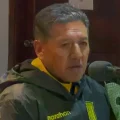 Sixto Vizuete en la conferencia de prensa después del empate del Tigre con Real Potosí.