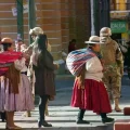 El ingreso al Palacio de Gobierno para la reunión con el Gobierno.