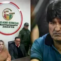 Tribunal Primero de Sentencia Penal de Tarija, foto de David Maygua | Evo Morales, foto de RRSS