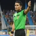 El árbitro Luis Villarroel en un partido anterior
