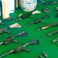 Las armas en poder del grupo de Marset fueron incautadas por la justicia y quedaron a cargo de la Felcc.
