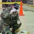 Cuatro paquetes de marihuana fueron incautados