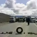 Bloqueo en la zona de Desaguadero.