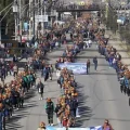Marcha de la Federación de Cooperativas Minas desciende al centro paceño exigiendo atención al Gobierno